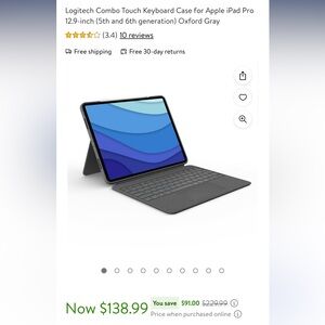 Combo touch ipad pro 12.9inch CASE NEW